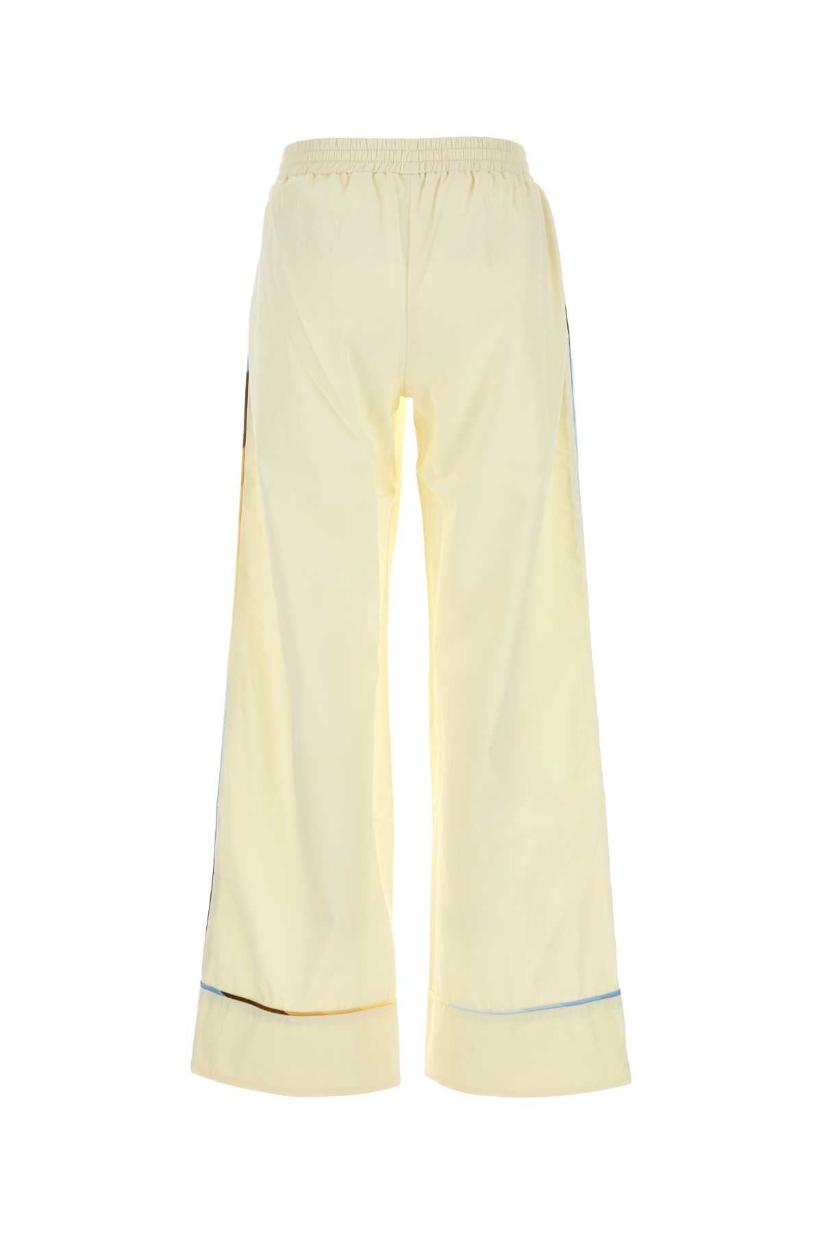 PAJAMA POPELINE PANTS WITH PIPINGS AND DRAWSTRING PANTS