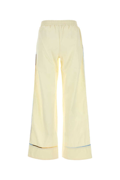 PAJAMA POPELINE PANTS WITH PIPINGS AND DRAWSTRING PANTS