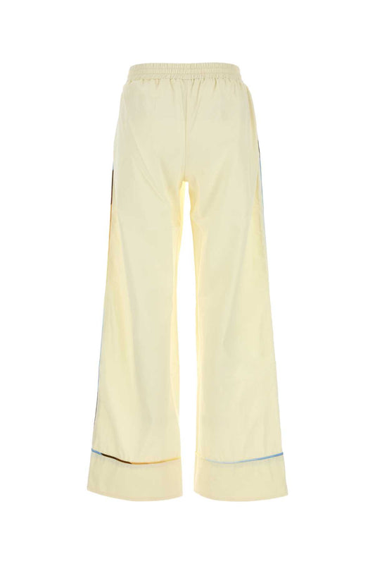 PAJAMA POPELINE PANTS WITH PIPINGS AND DRAWSTRING PANTS