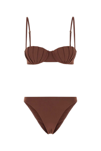 BRAZILIAN  BIKINI WITH BALCONETTE SHELL CUP SWIMSUITS