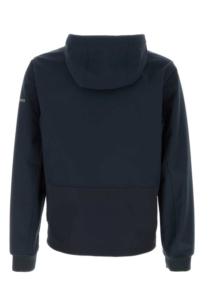 Woolrich Soft shell full-zip hoodie - melton blue