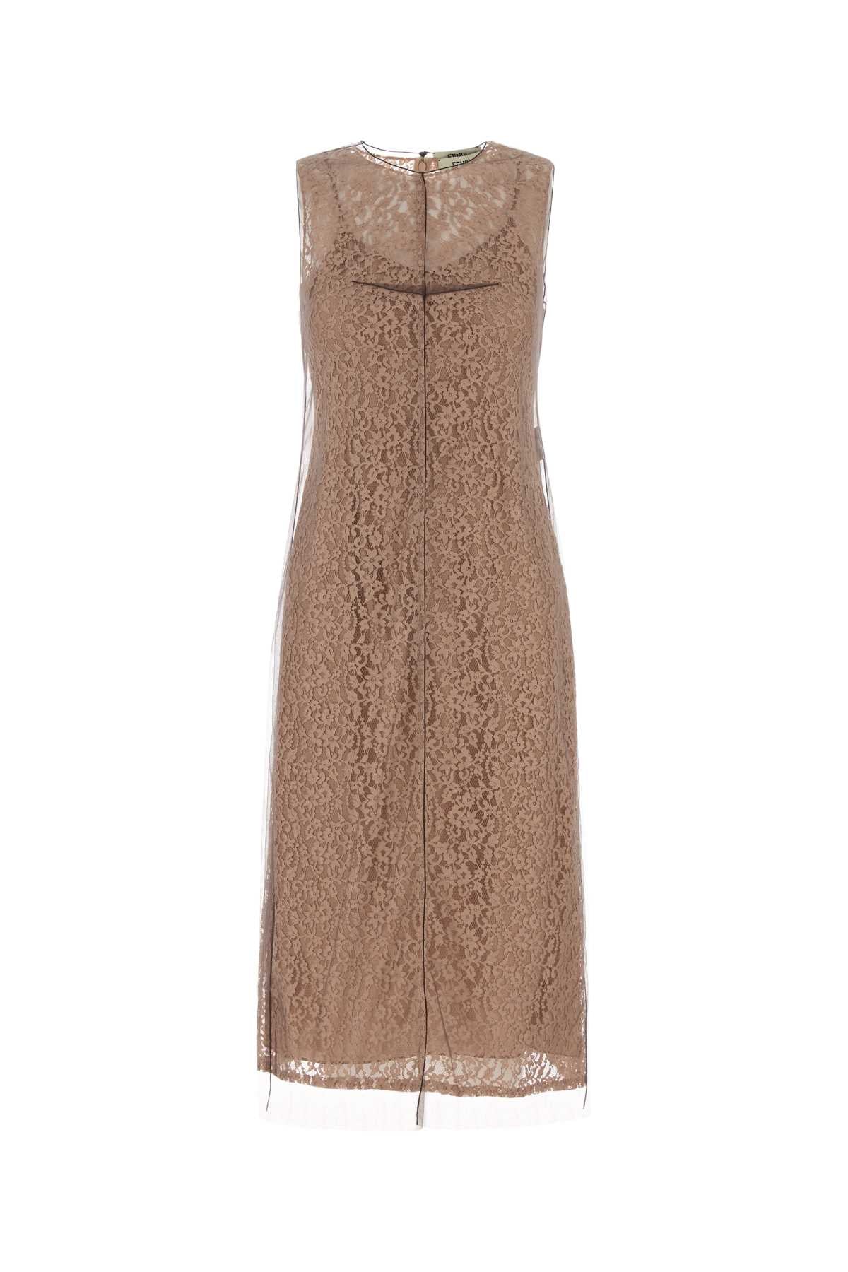LACE MESH DRESS DRESSES
