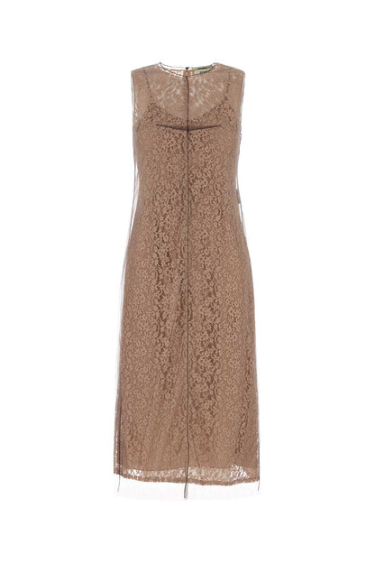 LACE MESH DRESS DRESSES