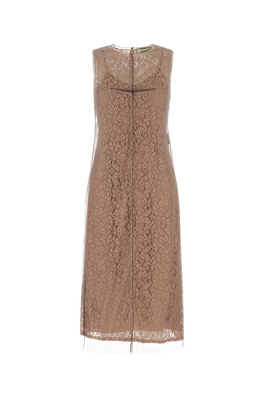 LACE MESH DRESS DRESSES