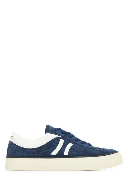 LOW TOP SNEAKER-SUEDE CALFSKIN & CALFSKIN SNEAKERS