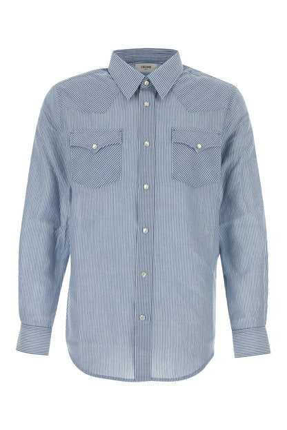 CHEMISE WESTERN LOOSE-RAYURE CHEMISE SHIRTS