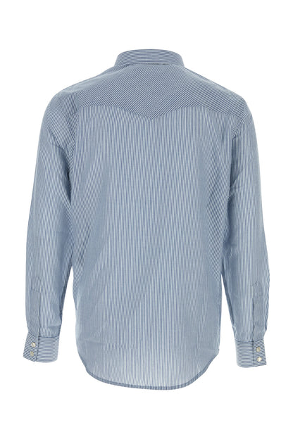 CHEMISE WESTERN LOOSE-RAYURE CHEMISE SHIRTS