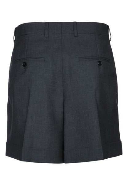 SHORT SCHOOL BOY-TOILE DE LAINE MELANGE SHORTS