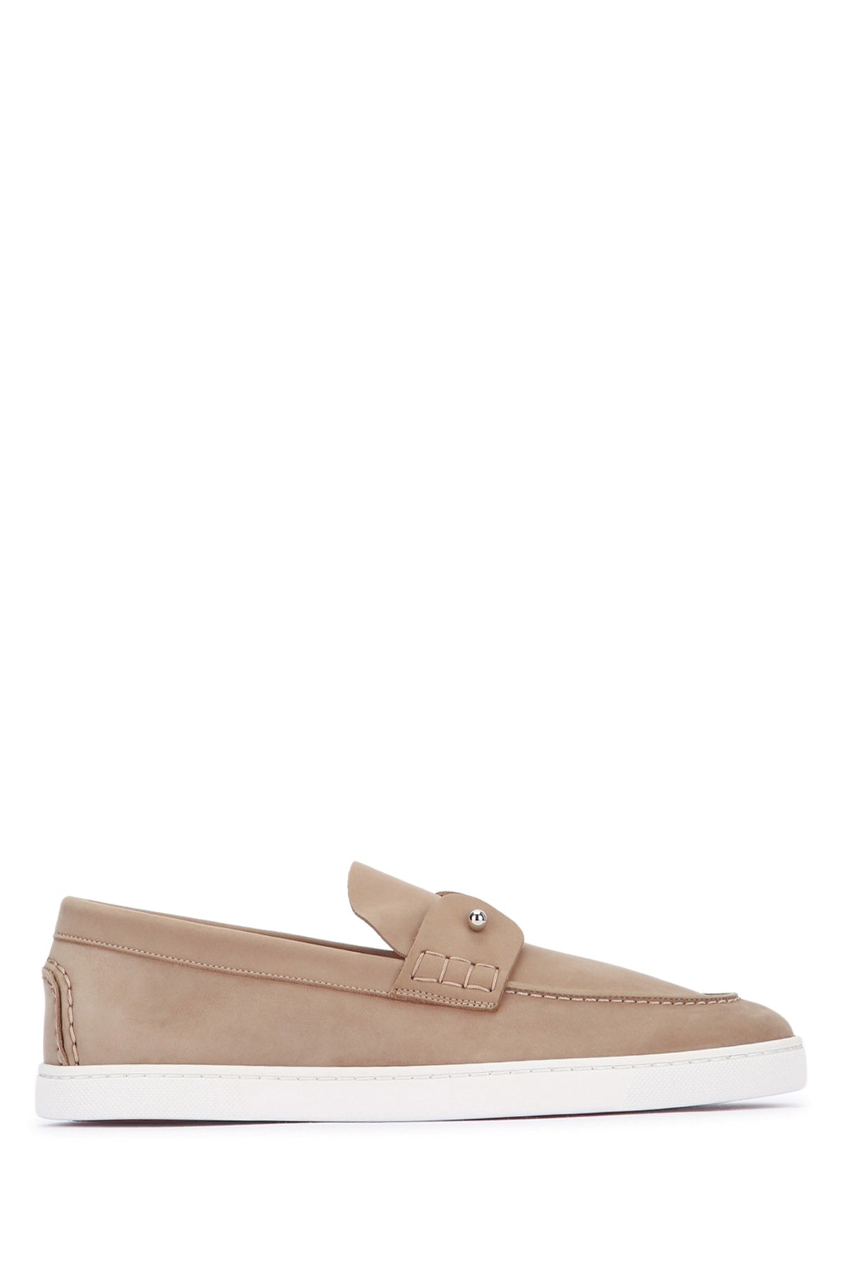 CHAMBELIBOAT FLAT CALF NABUCK RETOURNE DS SLIPPERS