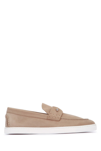 CHAMBELIBOAT FLAT CALF NABUCK RETOURNE DS SLIPPERS