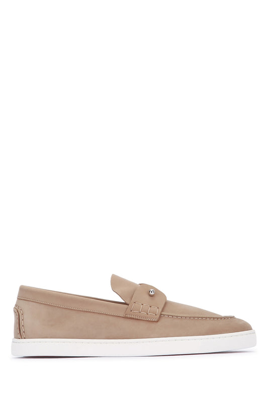 CHAMBELIBOAT FLAT CALF NABUCK RETOURNE DS SLIPPERS