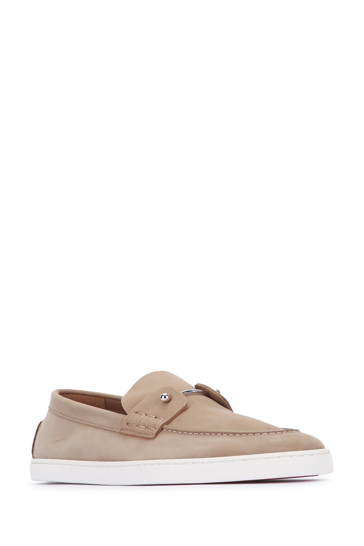 CHAMBELIBOAT FLAT CALF NABUCK RETOURNE DS SLIPPERS