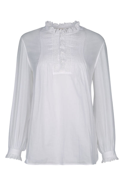 CHEMISE ROMY FRILL BRODEE SHIRTS