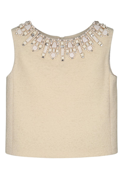 TOP ST GERMAIN COL BRODE TOPS
