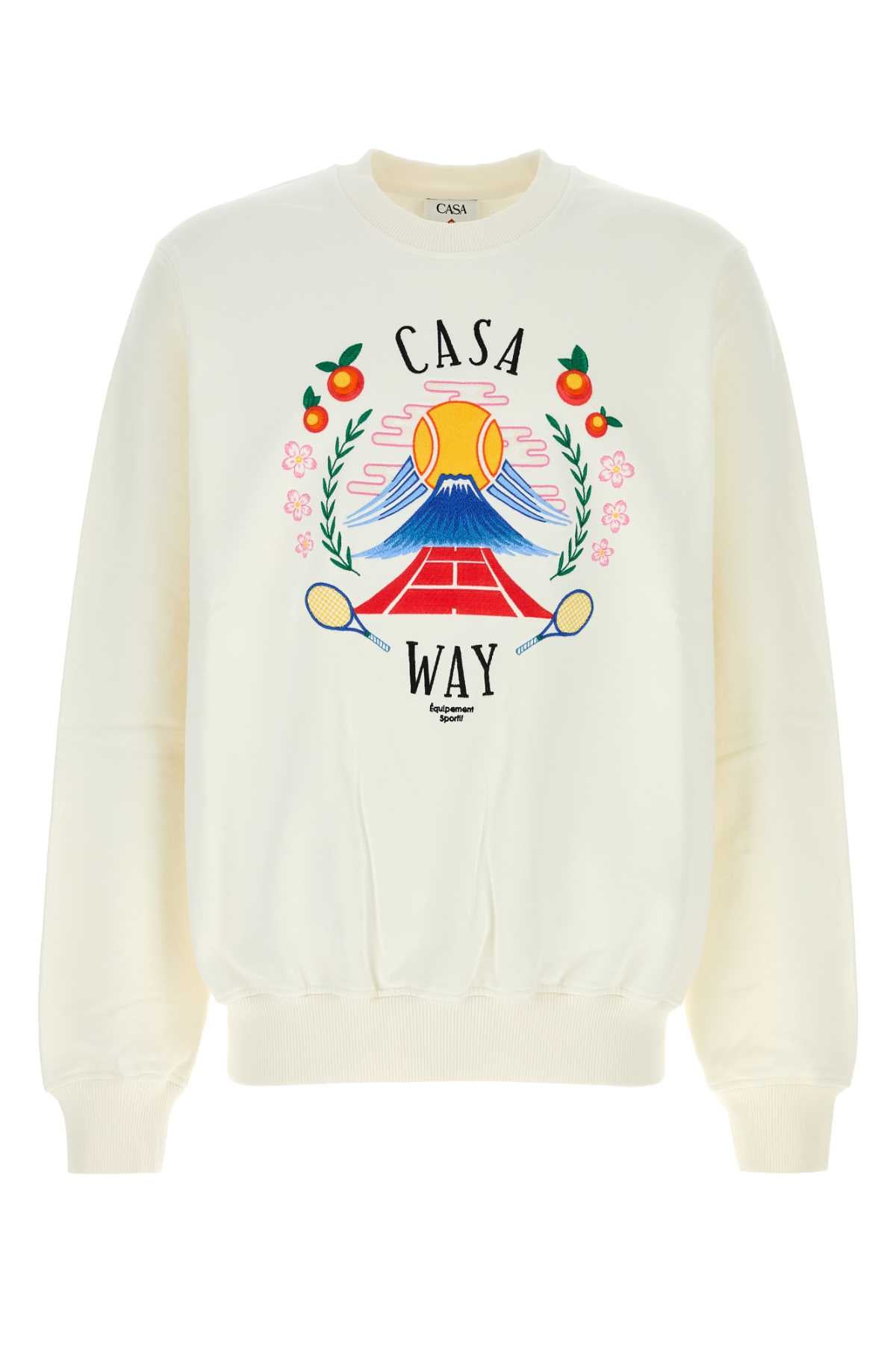 Casablanca Casa way mountain embroidered sweatshirt