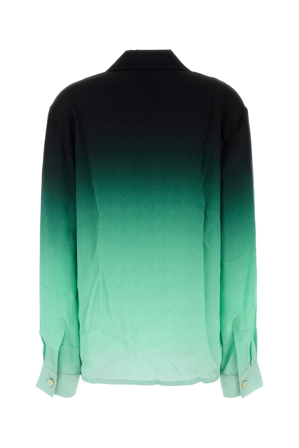Casablanca Cuban collar long sleeve shirt