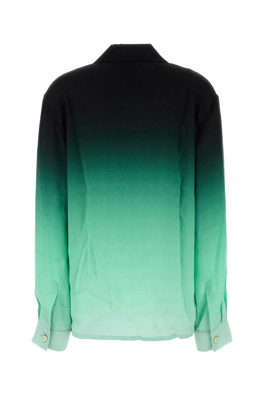 Casablanca Cuban collar long sleeve shirt