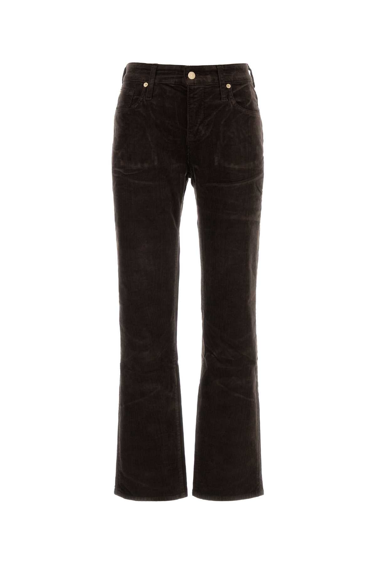 Seven For All Mankind Calie straight corduroy coffee bean