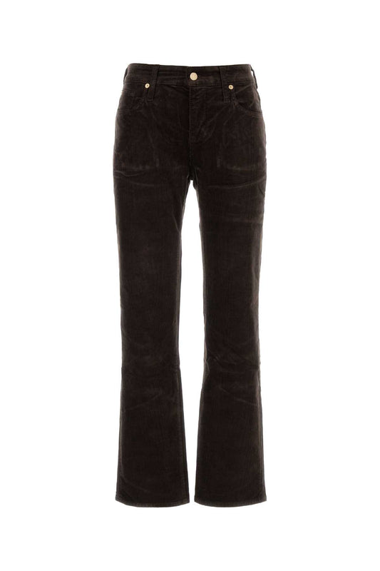 Seven For All Mankind Calie straight corduroy coffee bean