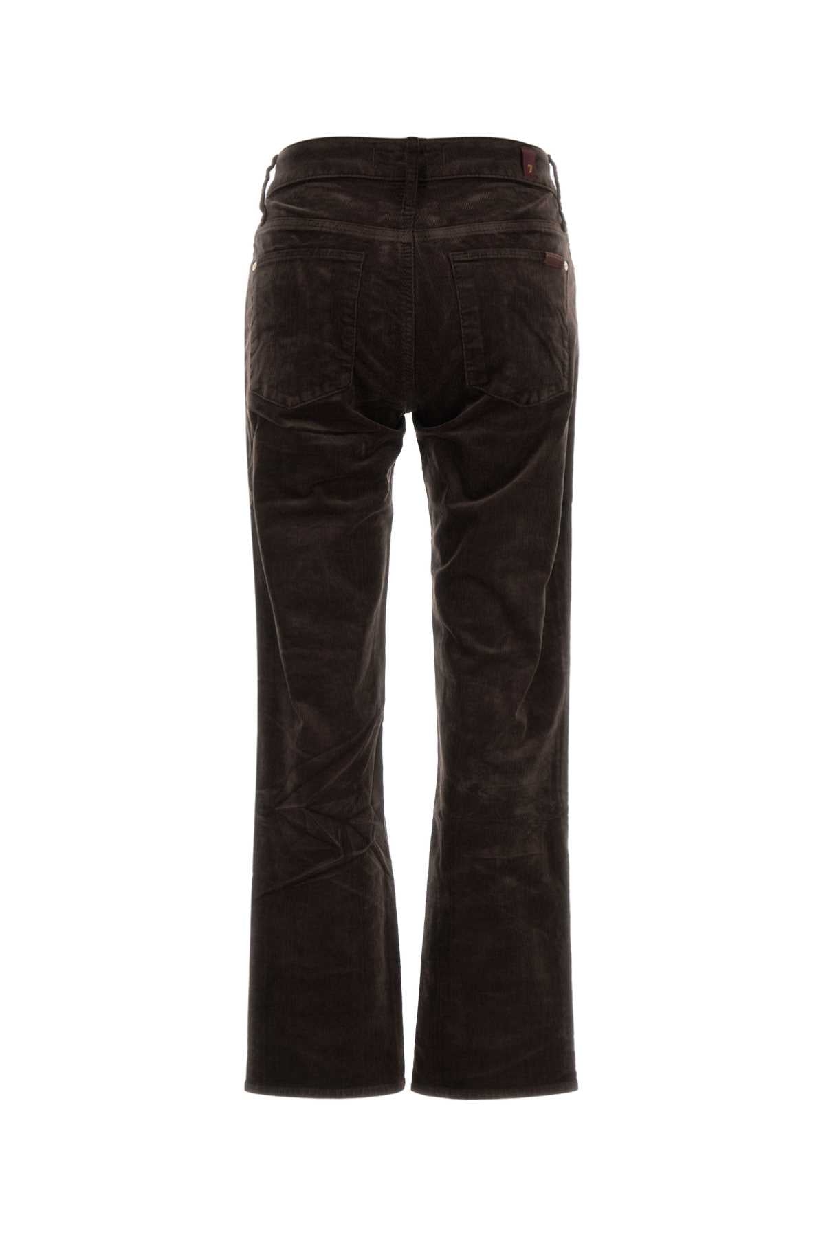 Seven For All Mankind Calie straight corduroy coffee bean