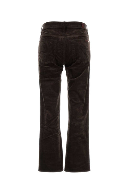 Seven For All Mankind Calie straight corduroy coffee bean
