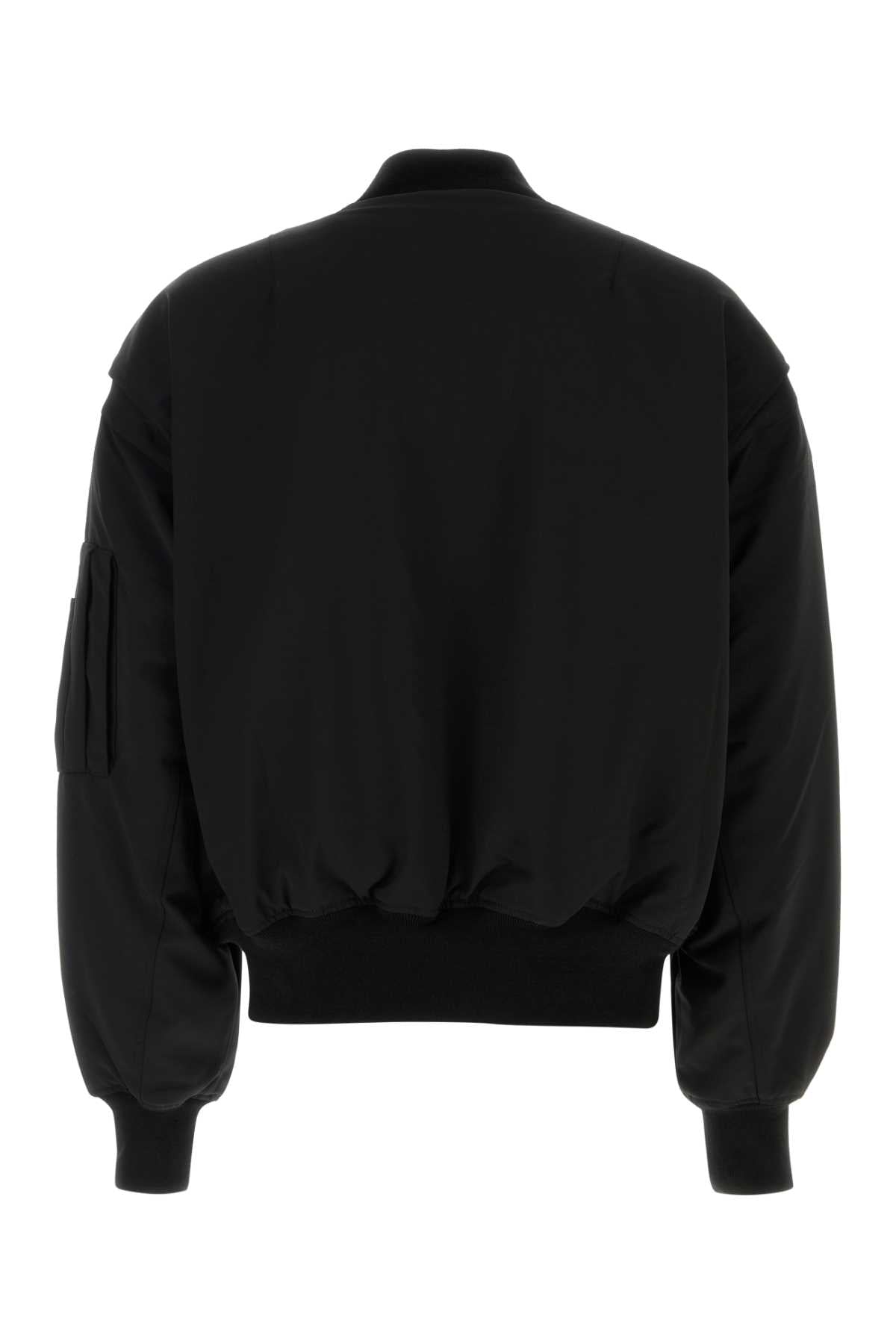 Entire Studios Broad bomber wool black wool