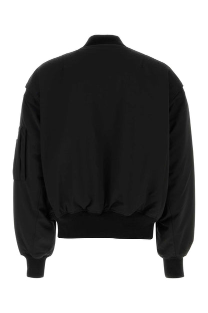 Entire Studios Broad bomber wool black wool