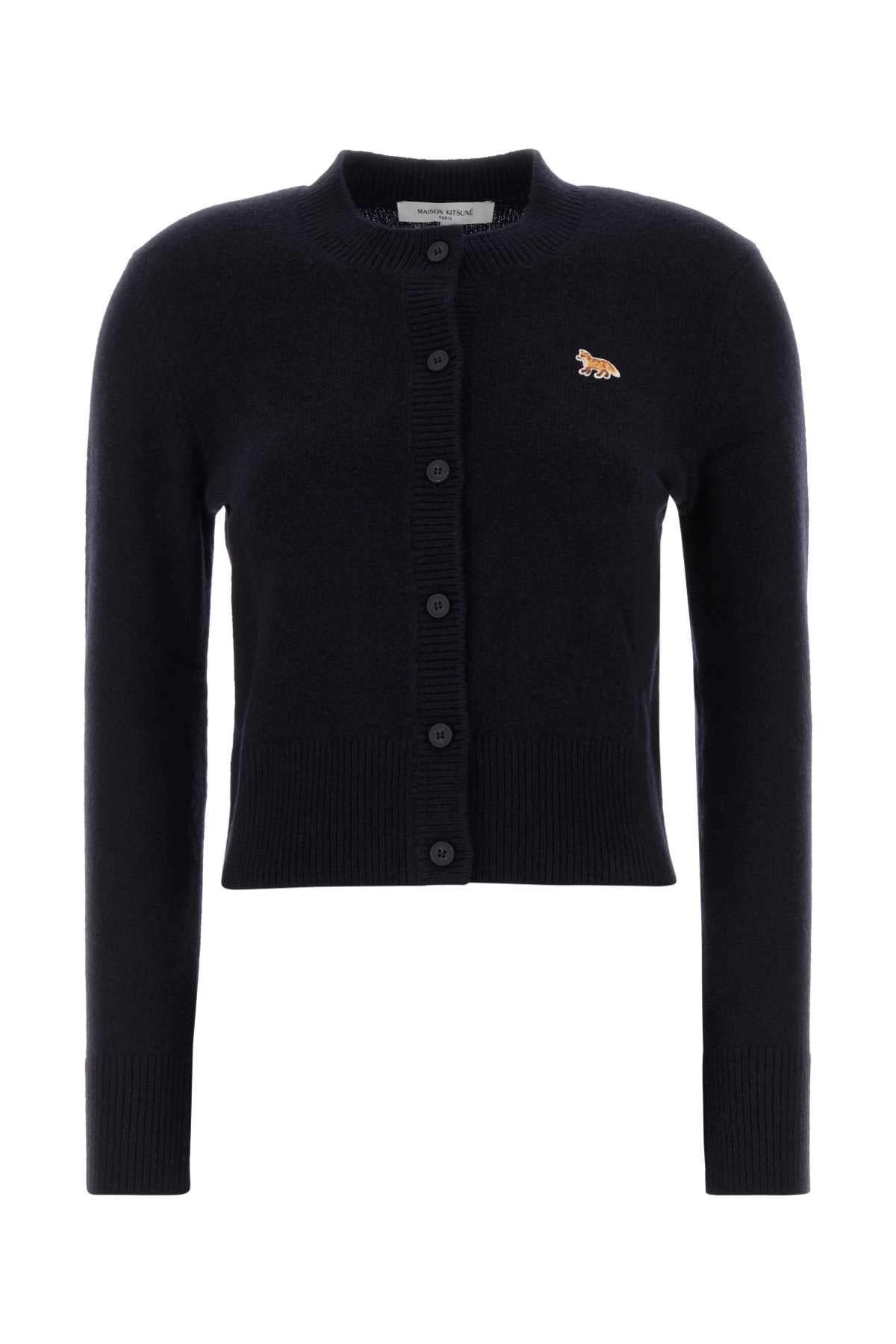 BABY FOX PATCH FITTED CARDIGAN KNITWEARS