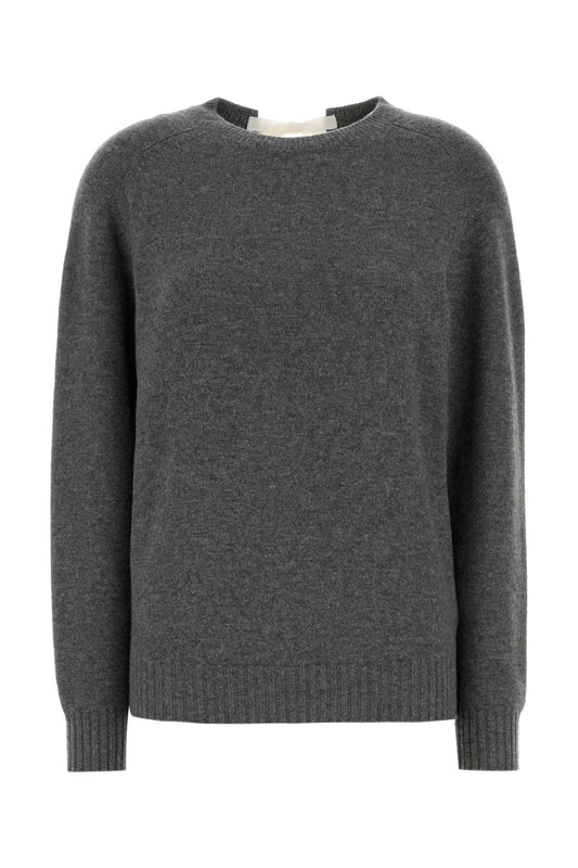 Carven Kn250-knit top-tie-back jumper