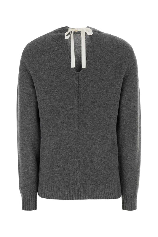 Carven Kn250-knit top-tie-back jumper