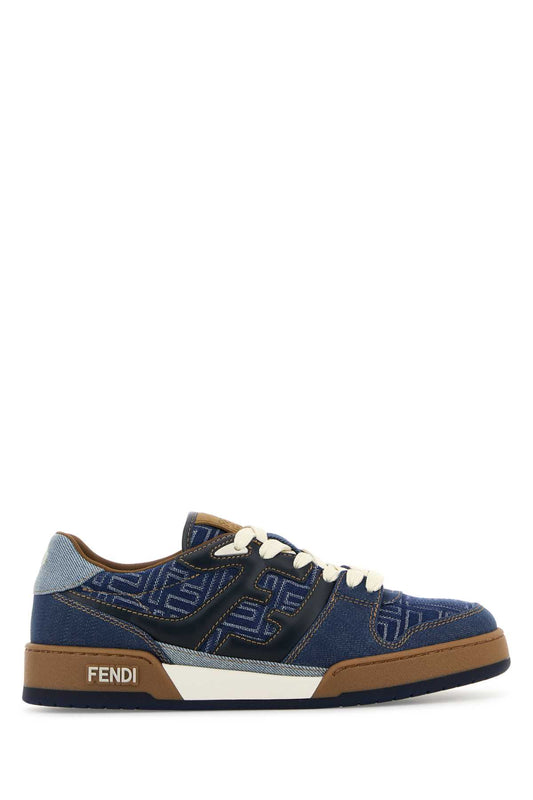 MATCH DENIM FF+MIX DENIM+LOGO SNEAKERS