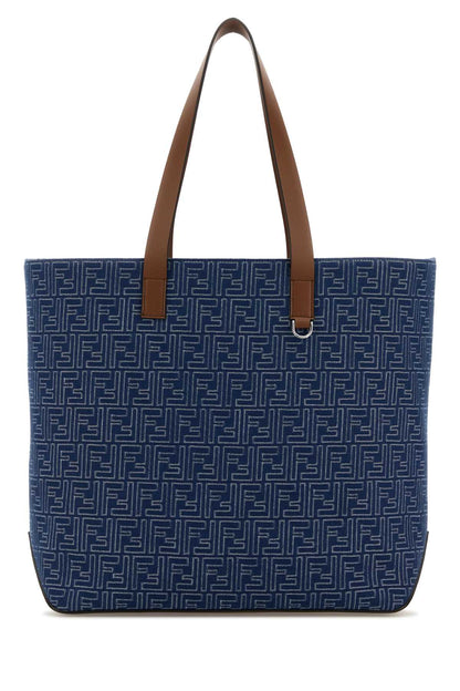 Fendi Shopping bag m canvas stripes