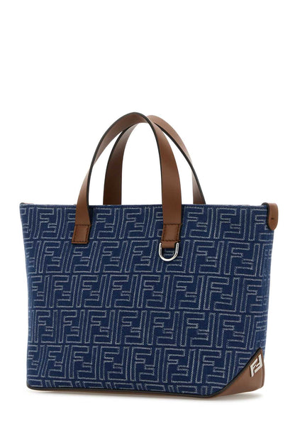 Fendi Shopping bag s canvas stripes