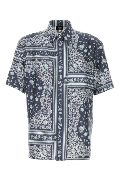 CAM M.C. SILK BANDANA PRINT SHIRTS