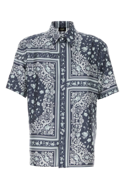 CAM M.C. SILK BANDANA PRINT SHIRTS