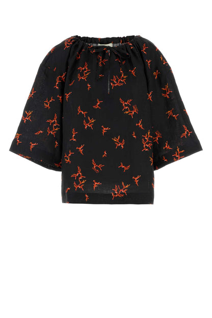 T-SHIRT FENDI EMBROIDE TOPS