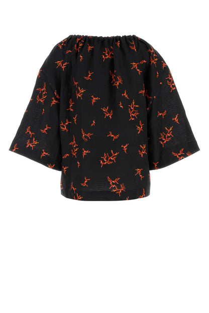 T-SHIRT FENDI EMBROIDE TOPS