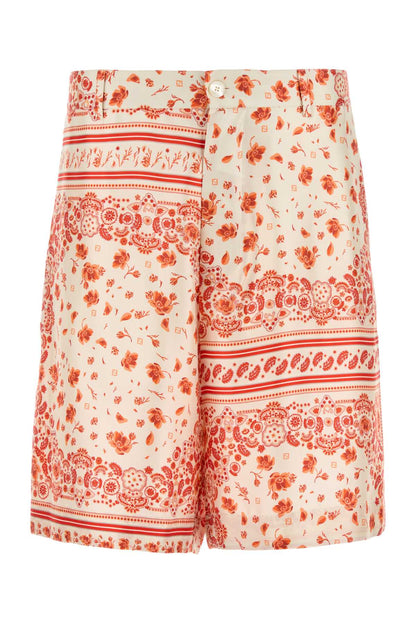 SHORTS SILK BANDANA PRINT SHORTS