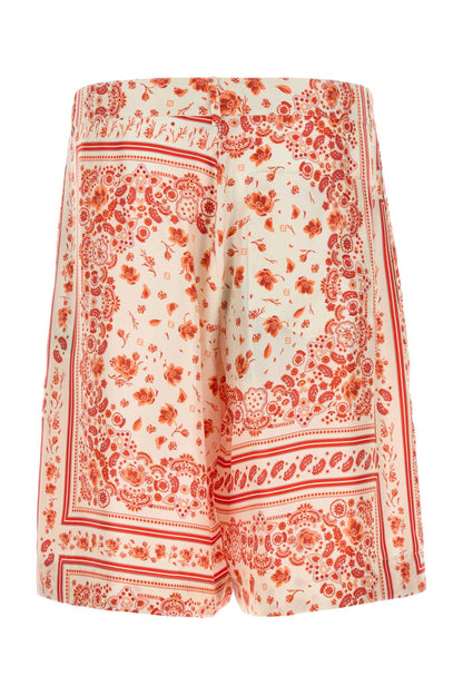 SHORTS SILK BANDANA PRINT SHORTS