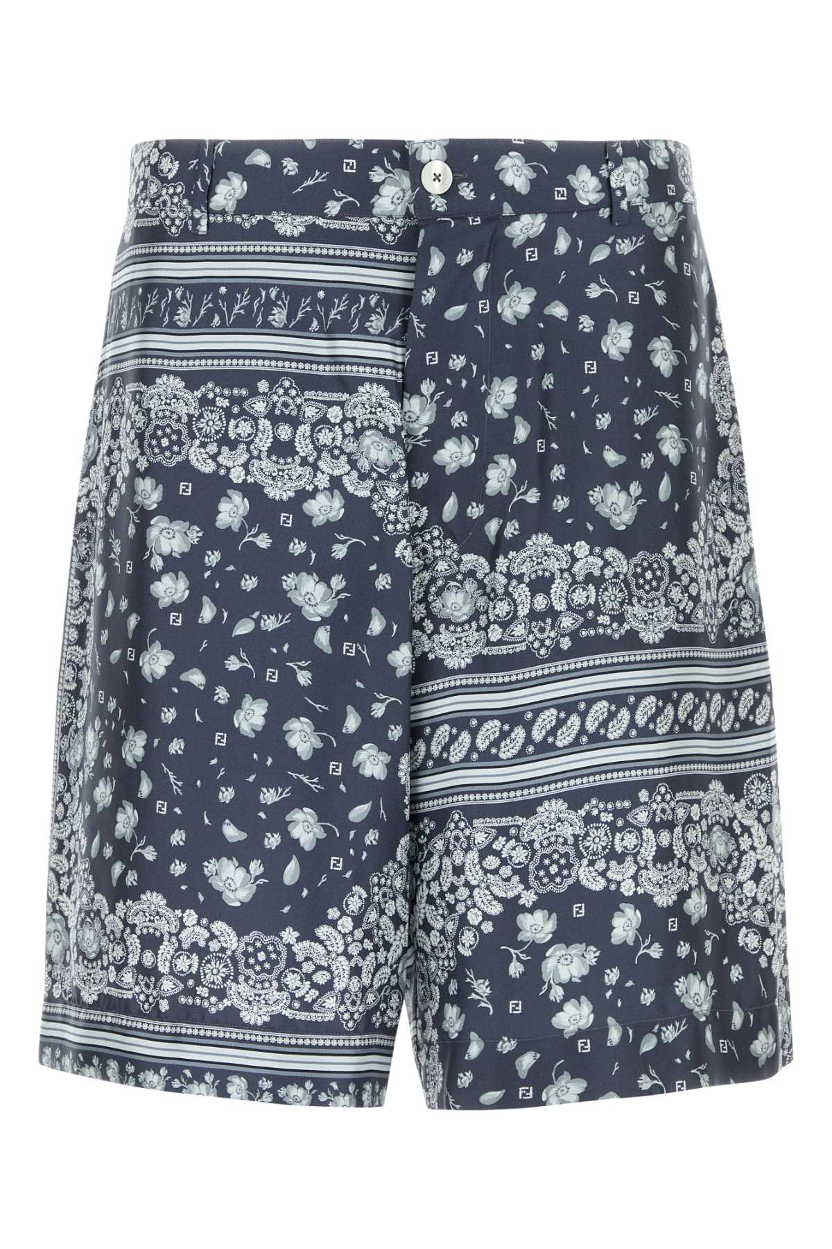 SHORTS SILK BANDANA PRINT SHORTS