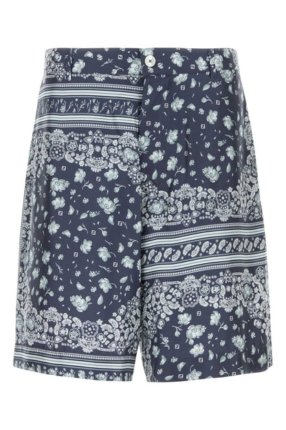 SHORTS SILK BANDANA PRINT SHORTS