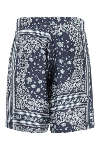 SHORTS SILK BANDANA PRINT SHORTS