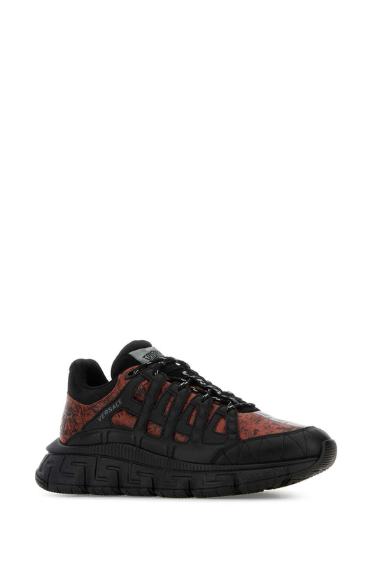 SNEAKER CHARCOAL LEATHER+CALF LEATHER+NABUCK SNEAKERS