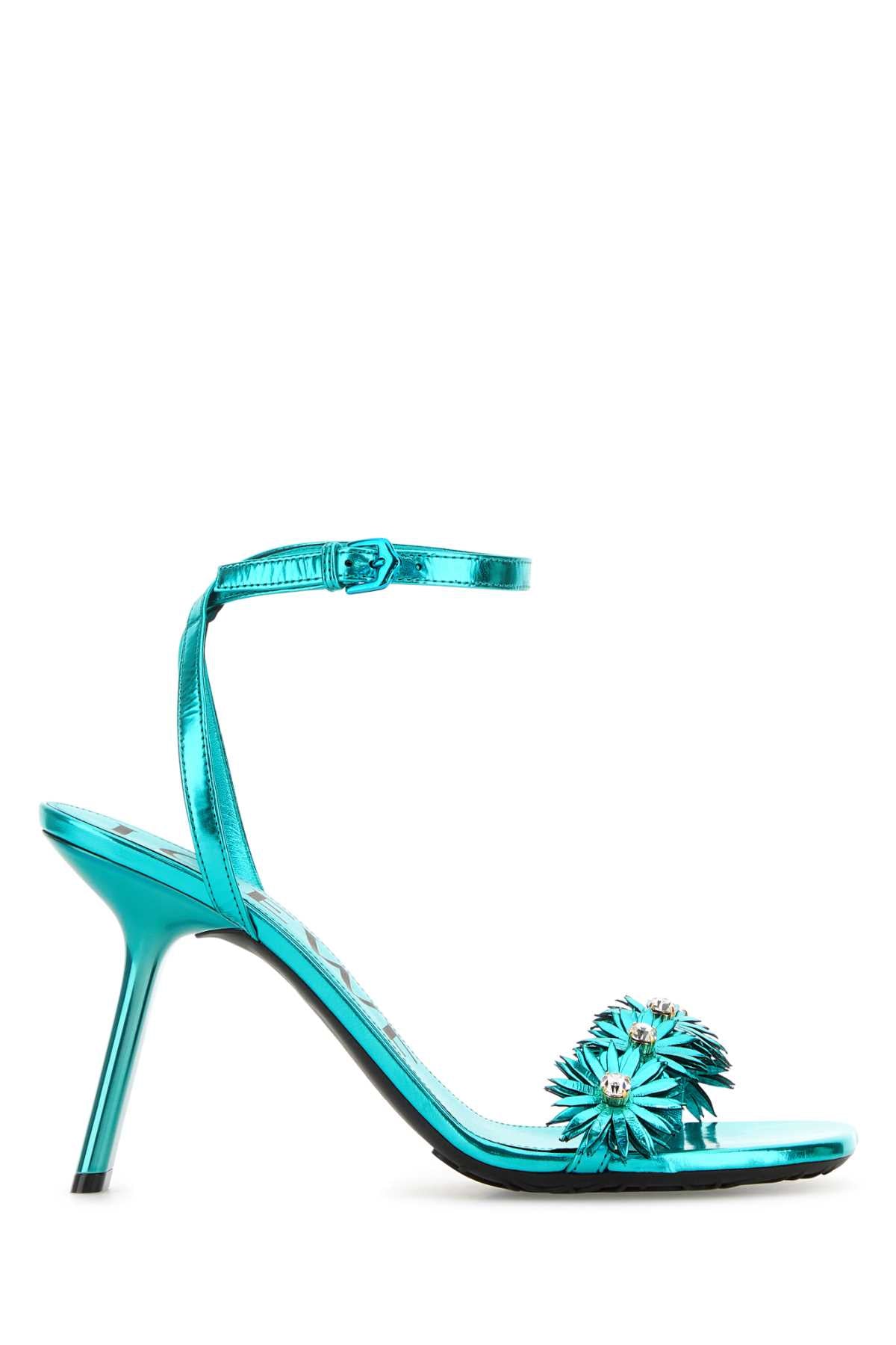 Loewe Paula's Ibiza Petal flower crystal sandal 90