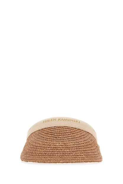 BIANCA 8 RAFFIA LOGO VISOR HATS AND HAIRBANDS