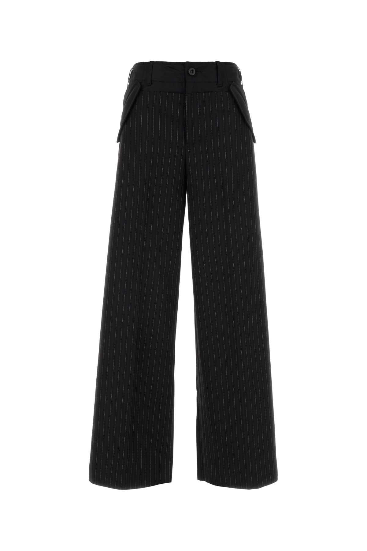 Sacai Stripe doeskin pants