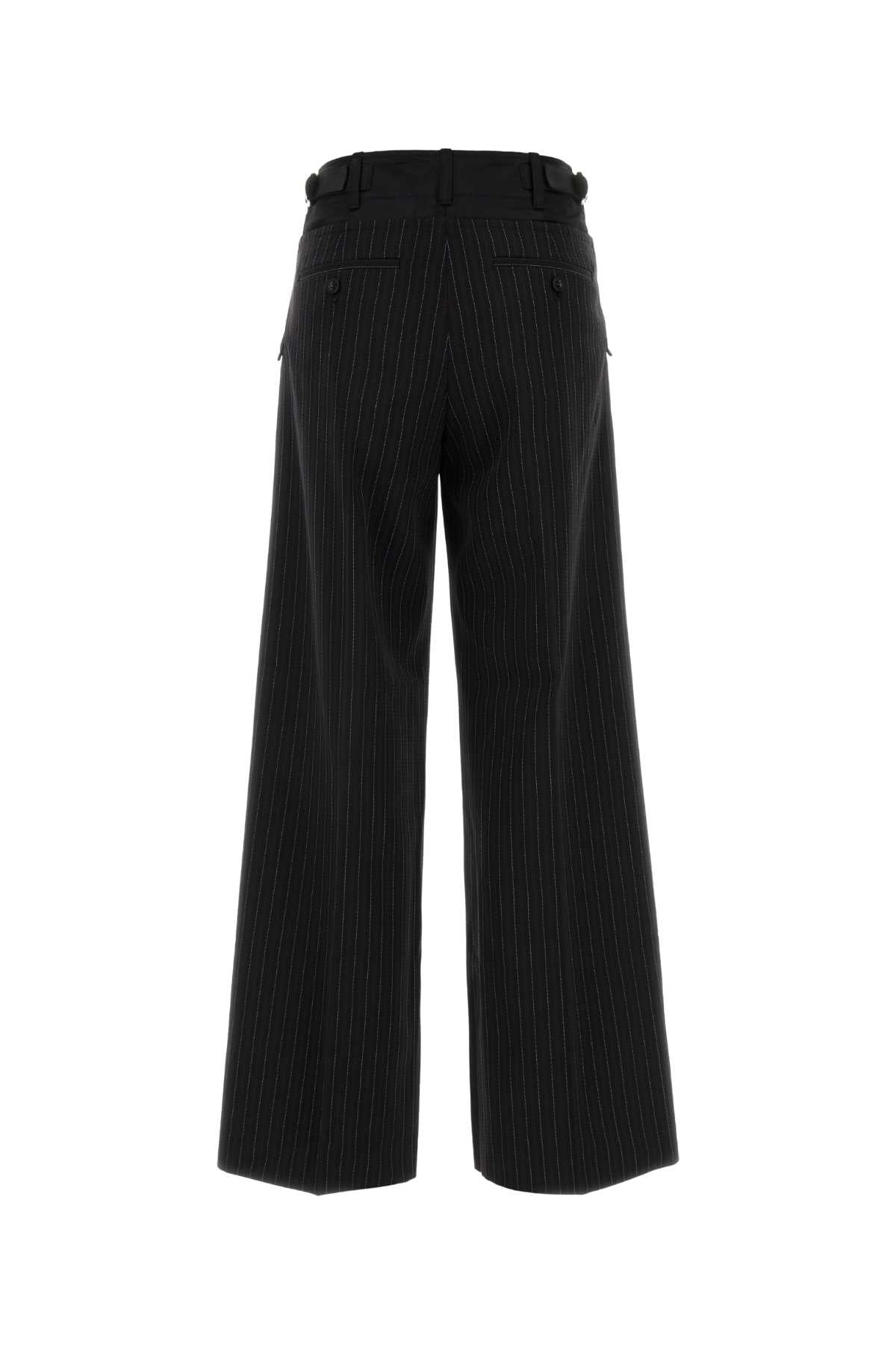 Sacai Stripe doeskin pants