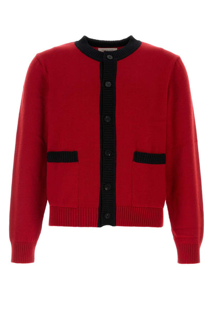 CONTRAST RIB CARDIGAN KNITWEARS