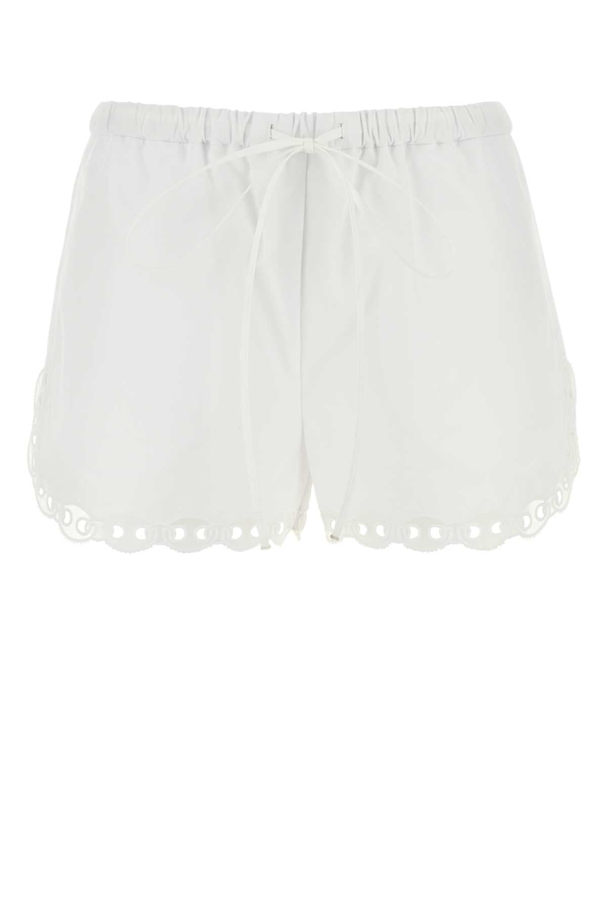 SHORTS CTN POPELINE W/EMB_19 SHORTS