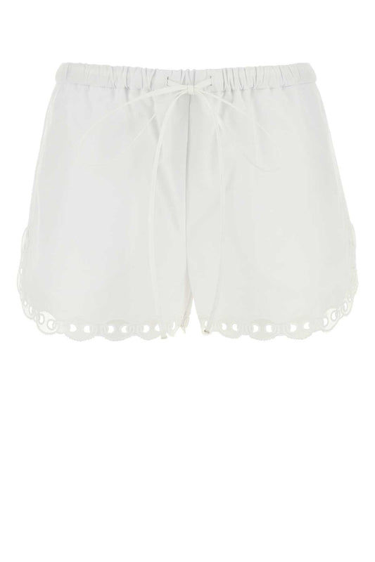 SHORTS CTN POPELINE W/EMB_19 SHORTS